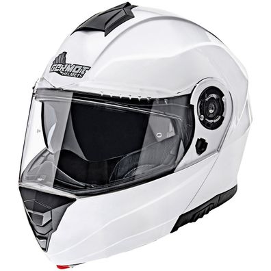 Germot Motorrad Helm GM 960 Klapphelm White