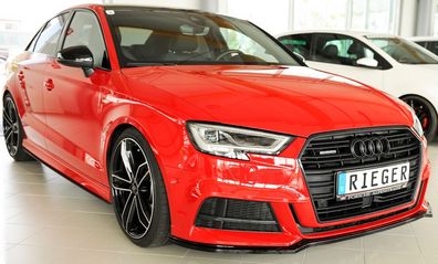 Rieger Spoilerschwert für Audi A3 8V mit S-Line/ S3 8V Limousine/ Cabrio ab 09/2016