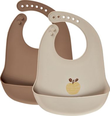 CeLaVi Kinder Lätzchen Silicon Bib (2er Pack) Rubber