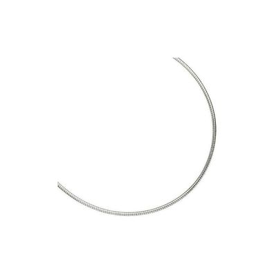 Omegakette rund 2,8 mm 925er Silber mit Karabinerverschluss