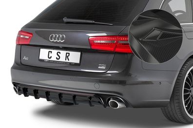 CSR Heckansatz für Audi A6 C7 (4G) HA227-C Carbon Look glänzend