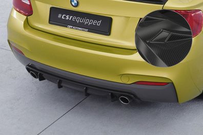 CSR Heckansatz für BMW 2er (F22 / F23) Coupe und Cabrio HA273-C Carbon Look glänzen