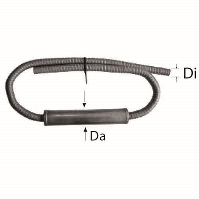 Webasto Abgasschalldaempfer D38, L=1000mm, Edelst 1321823A