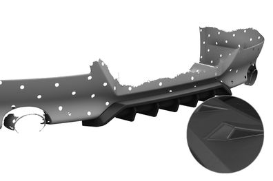 CSR Heckansatz für BMW 6er E63 / E64 Coupe und Cabrio HA487-L Lackierung erforderlic