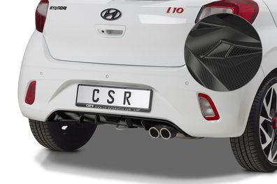 CSR Heckansatz für Hyundai I10 3. Generation HA280-C Carbon Look glänzend