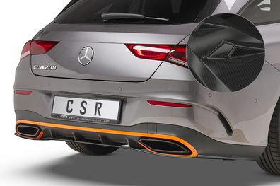 CSR Heckansatz für Mercedes-Benz CLA X118 AMG-Line HA265-C Carbon Look glänzend