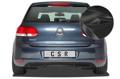 CSR Heckansatz für VW Golf 6 Basis HA246-C Carbon Look glänzend