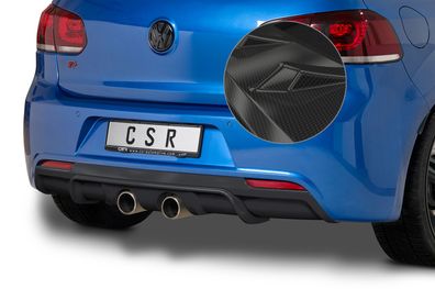 CSR Heckansatz für VW Golf 6 R HA268-C Carbon Look glänzend