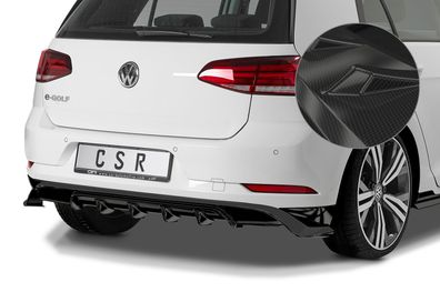 CSR Heckansatz für VW Golf 7 / e-Golf HA279-C Carbon Look glänzend