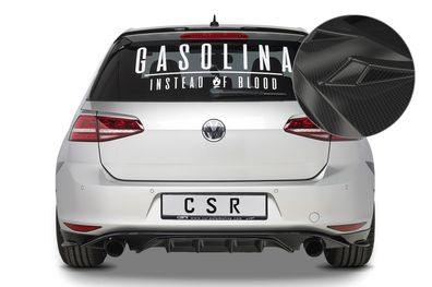 CSR Heckansatz für VW Golf 7 Basis HA262-C Carbon Look glänzend