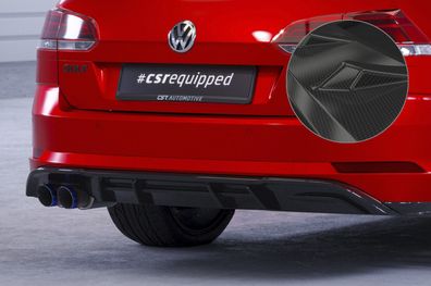 CSR Heckansatz für VW Golf 7 Variant GTD HA293-C Carbon Look glänzend