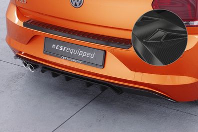 CSR Heckansatz für VW Polo 6 2G (Typ AW) GTI HA442-C Carbon Look glänzend