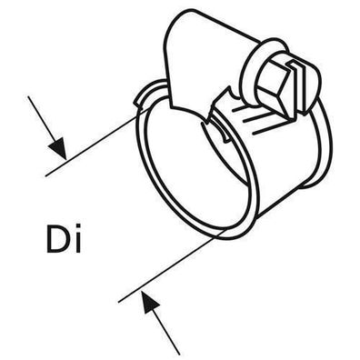 Webasto Cailleau Schlauchschelle D32-50 Stahl, 10 1321064A