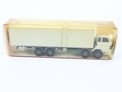 Roskopf H0 601 Modellauto SAURER D290/330 4-Achser Mastenbau LKW weiß 1:87