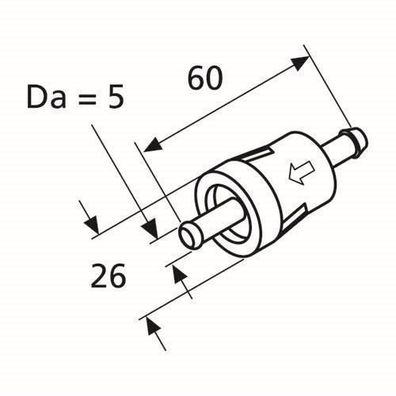 Webasto Brennstoffilter D5 Kunststoff transparent 1319466A
