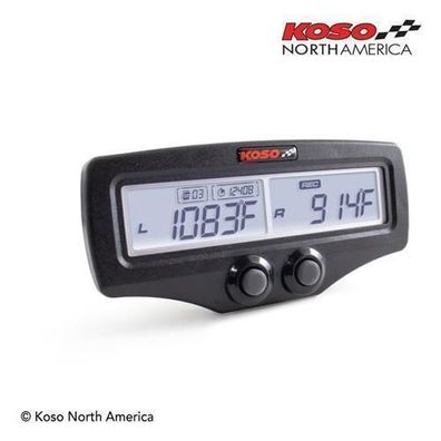 NEU KOSO Dual EGT Abgastemperatur Messgeraet EGT-02 EVO Datenlogger BA006001