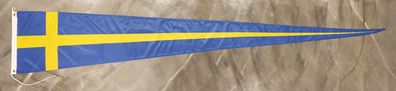 Premium Fahne Flagge Schweden Wimpel Langwimpel - 40 x 250 cm