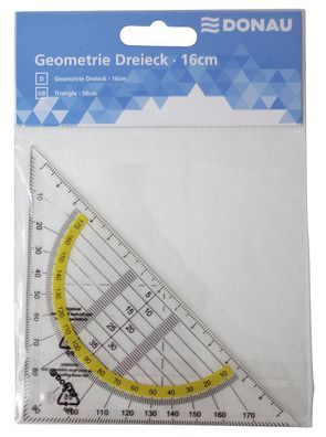 DONAU 4210001-00 Geometriedreieck 16cm