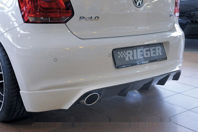 Rieger Heckansatz für VW Polo 6R 04/2009-01/2014 bis Facelift K 00047207 schwarz mat