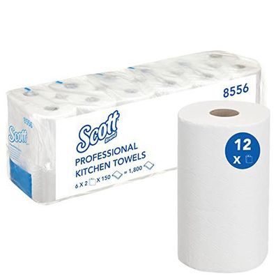 Scott® 8556 Küchenrolle Comfort - 2-lagig, 6x 2 Rollen, weiß