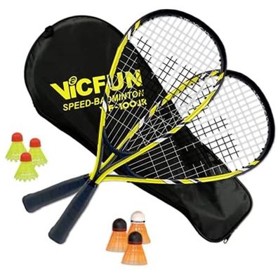 Speed Badminton Junior 100 Premium gelb/schwarz