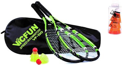 Vicfun Speed Badminton 100 Premium grün