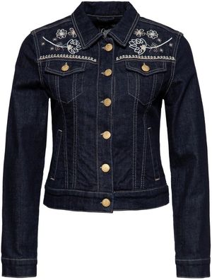 Queen Kerosin Western Jeansjacke QKU29003 Denim