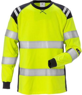 Fristads Flamestat High Vis T-Shirt, Langarm, Damen Kl. 3 7097 TFLH Warnschutz-Gel