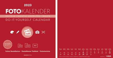 Bastelkalender 2019 rot