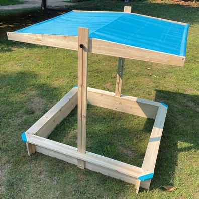 Sandkasten Spielplatz Kinder Lucia 116 x 116 cm von terra-garten®