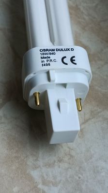 Osram DuLux D 18w/840 Made in P.R.C. f498 2-Stift-Lampe Duo