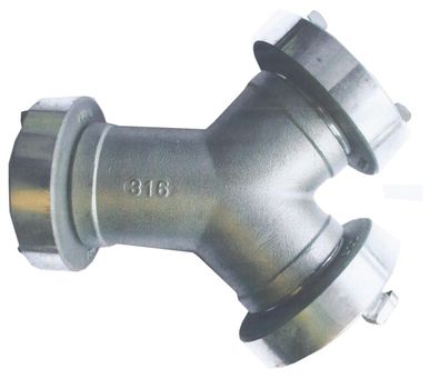 Y-Stück 1" Verteiler mit Kupplung Storz D, THW, Feuerwehr, 7035.893