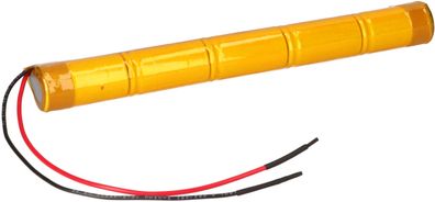 Akkupack 6V 2500 mAh C NiCd Notleuchten HT 20cm Kabel Stange L51NICD2500