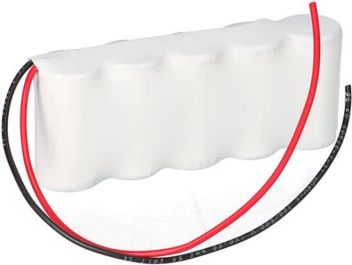 Akkupack 6V 2500 mAh C NiCd Notleuchten HT 20cm Kabel F51NICD2500