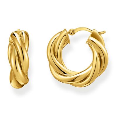 Thomas Sabo Schmuck Creolen für Damen Gedreht Goldfarben CR742-413-39