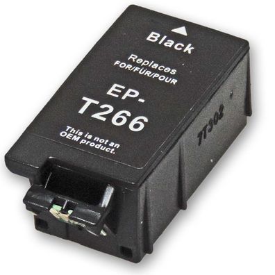 Kompatibel Epson 266, T2661, C13T26614010, Globus BK Schwarz Black Druckerpatrone