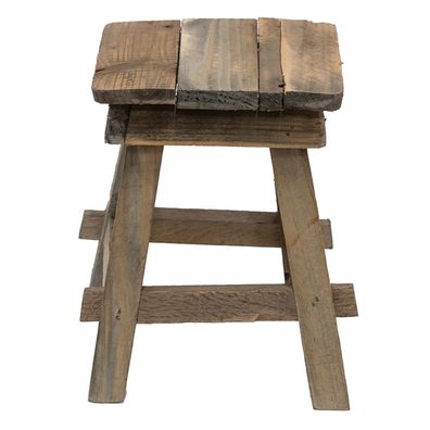 Clayre & Eef Pflanzentischchen 15x15x21 cm Braun Holz (Gr. 15x15x21 cm)