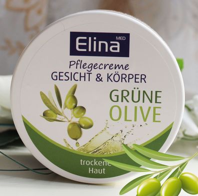 Elina Grüne Olive pflegende Gesicht Körper intensive Feuchtigkeitspflege je.150ml