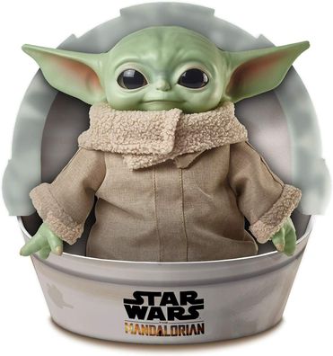 Mattel GWD85 Star Wars Mandalorian The Child Baby Yoda Plüsch Figur 28 cm (Gr. 28 cm)