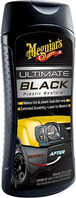 Meguiar's G15812 Ultimate Black Plastic Restorer Kunststoffpflege Auto 355ml