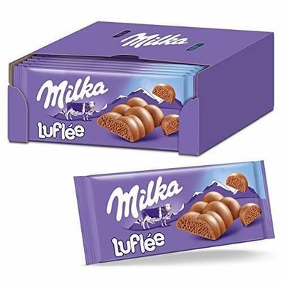 Milka Lufle Zartschmelzende Schokoladentafel Alpenmilch Luftschokolade 13x100g