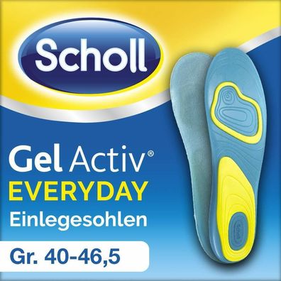 Scholl GelActiv Einlegesohlen Everyday Polsterung 1 Paar Größe 35,5 - 46,5