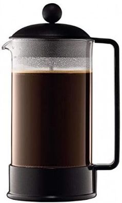 Bodum 154801 BRAZIL Kaffeebereiter 8 Tassen 1.0 L French Press Edelstahl-Filter