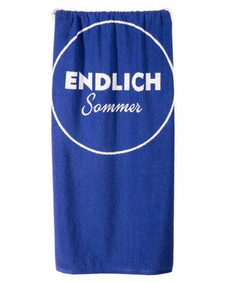 NIVEA Endlich Sommer Badehandtuch 70 x 140 cm Saugfähig Ringgarn Baumwolle