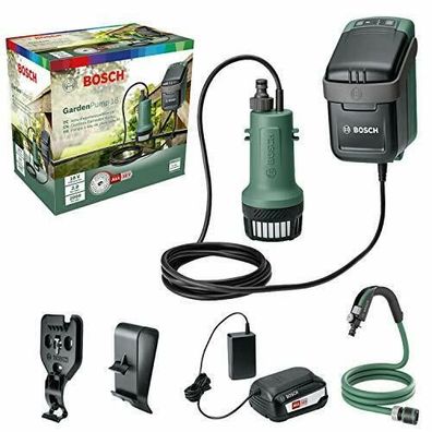 Bosch 06008C4200 Akku-Tauchpumpe Set GardenPump 18 1x Akku 18-Volt-System Garten