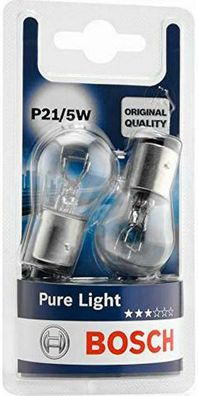 Bosch 1987301016 Autolampe P21/5W PURE LIGHT Kennzeichenlampe Schlusslicht