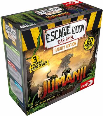 Noris 606101837 Escape Room Jumanji Family Edition 3 Fälle Chrono Decoder