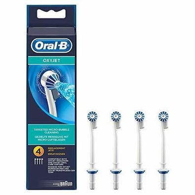 Oral-B OxyJet Aufsteckdüsen Mikro-Luftblasen-Technologie Munddusche 4er Pack