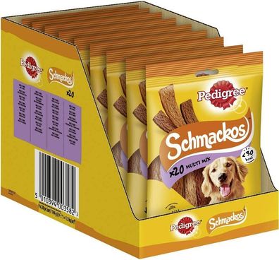 Pedigree Hundesnacks Hundeleckerli Kaustreifen Schmackos 4 Sorten 9 x 20 Stück