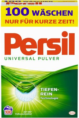 Persil Universal Pulver Vollwaschmittel Waschmittel Wäsche 100 Waschladungen